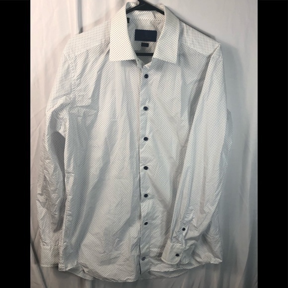 David Donahue Other - David Donahu Micro Print Dress Shirt Size 17-34/35